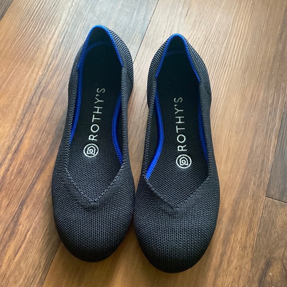 ROTHY’S Black The Flat Women’s Shoes 6 - Picture 1 of 3